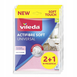 Vileda Ściereczka ACTIFIBRE Soft Universal 2+1