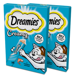 Dreamies Creamy Łosoś 2x 4x 10g