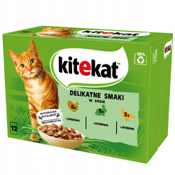 Kitekat indyk królik drób w sosie 12x 85g