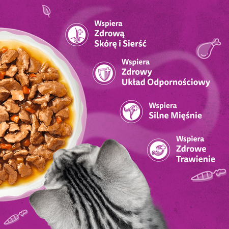 Whiskas Aromatyczna mieszanka w sosie 40x85g