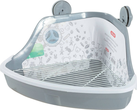 Toaleta narożna mała 320x230x145 szara