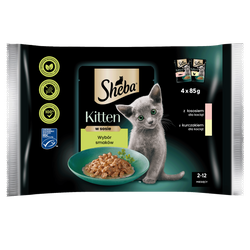 SHEBA Kitten Wybór Smaków saszetki 4x85 g