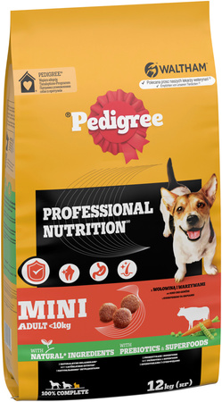 Pedigree Professional Wołowina Małe Rasy 12kg