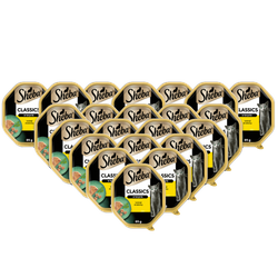 SHEBA Classics tacka 22x85 g – mokra karma pełnoporcjowa dla dorosłych kotów, koktajl drobiowy, w terynie