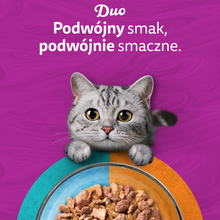 Whiskas Duo Adult Z Lądu Oceanu w galaretce 4x 85g