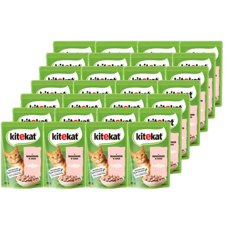 Kitekat łosoś w sosie 28x 85g