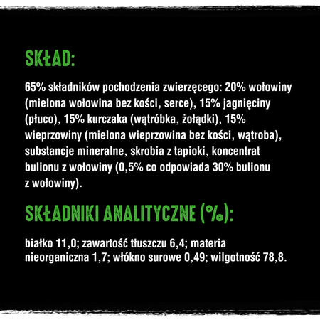 CRAVE saszetka 24x85g - pasztet z jagnięciną i wołowiną (pełnoporcjowa mokra karma bezzbożowa dla dorosłych kotów)
