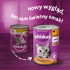 WHISKAS Adult puszka 12x400 g - mokra karma pełnoporcjowa dla dorosłych kotów, kawałki z kurczakiem w galaretce