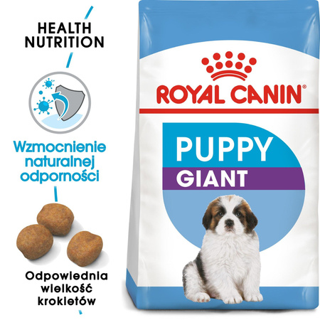 ROYAL CANIN Giant Puppy karma sucha dla szczeniąt, od 2 do 8 miesiąca życia, ras olbrzymich 15kg