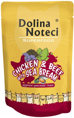 DNP SF dla kota kurczak, wołowina z doradą 85g