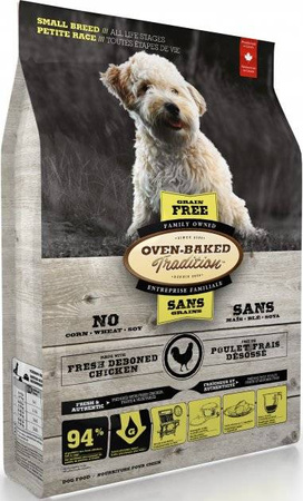OBT Oven Baked Tradition Dog GRAIN-FREE Food Adult Small Breed with Chicken (z kurczakiem) 2,27kg