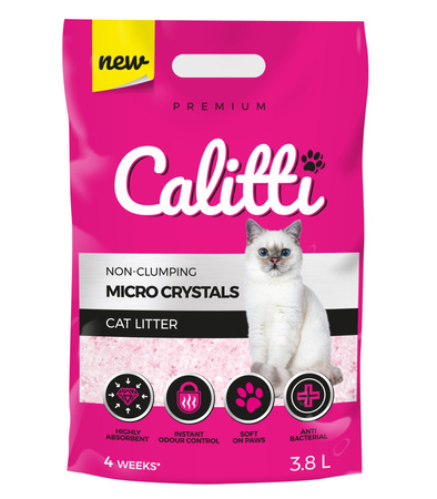 Calitti Micro Crystals silikonowy żwirek drobny dla kota 3,8l