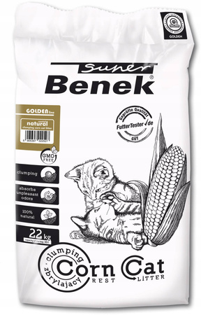 Super Benek Corn Cat Golden Naturalny 35L