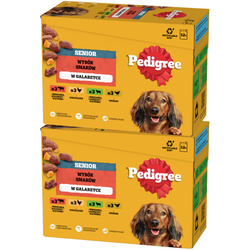 Pedigree Senior Wybór Smaków w galaretce 2x 12x 100g