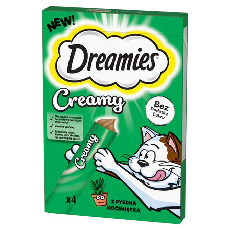 Dreamies Creamy z kocimiętką 11x 4x 10g
