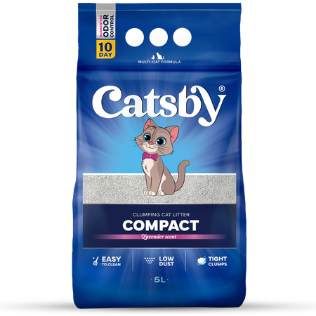 Catsby Compact lavender 5l żwirek bentonitowy