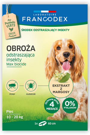 FRANCODEX Obroża dla średnich psów od 10 kg do 20 kg
