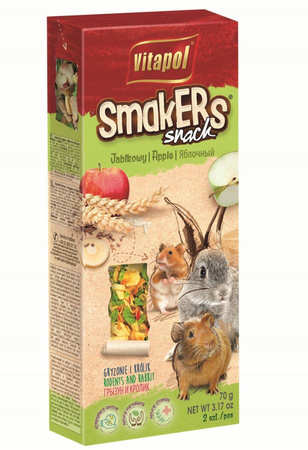 Smakers Vitapol dla gryzoni jabłkowy 90g