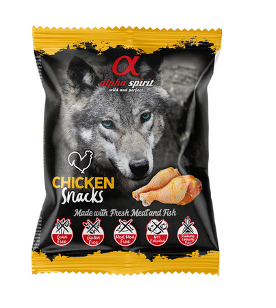 Alpha Spirit Przysmak kurczak kostka pies 50g