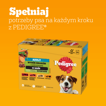 Pedigree Wybór Smaków z warzywami w sosie 12x 100g