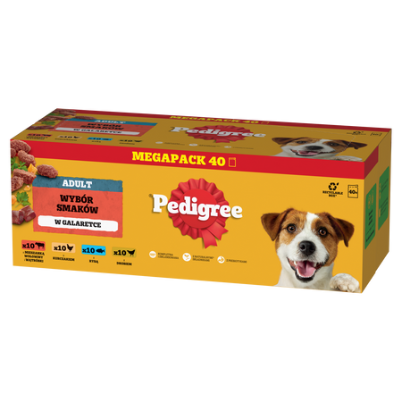 Pedigree Adult Wybór Smaków w galaretce 40x100g