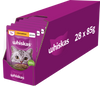 WHISKAS Adult saszetka 28x85 g - mokra karma pełnoporcjowa dla dorosłych kotów, kawałki z kurczakiem w galaretce