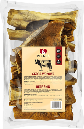 Petner skóra wołowa 400g - przysmak dla psa