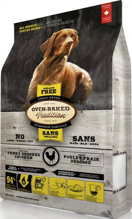 OBT Oven Baked Tradition Dog GRAIN-FREE Food Adult All Breed with Chicken (z kurczakiem) 11,34kg