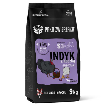 PAKA ZWIERZAKA Indyk z kaczką S 9kg