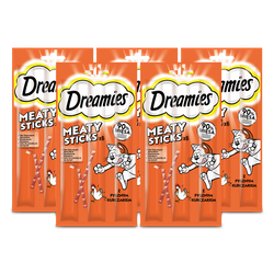 DREAMIES 5x30g – karma uzupełniająca dla dorosłych kotów, z pysznym kurczakiem
