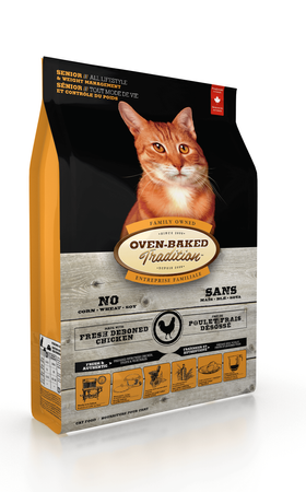 OBT Oven Baked Tradition Cat Food senior & weight management witch chicken (z kurczakiem) 1,13kg