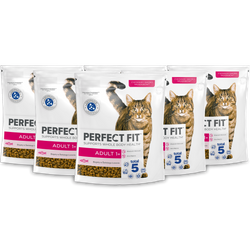 Perfect Fit™ Adult (1+) 6x750g – sucha karma pełnoporcjowa dla dorosłych kotów, bogata w świeżego łososia