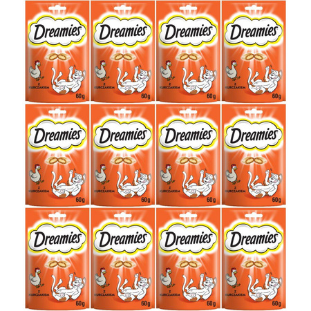 Dreamies z kurczakiem przysmaki dla kota 12x 60g