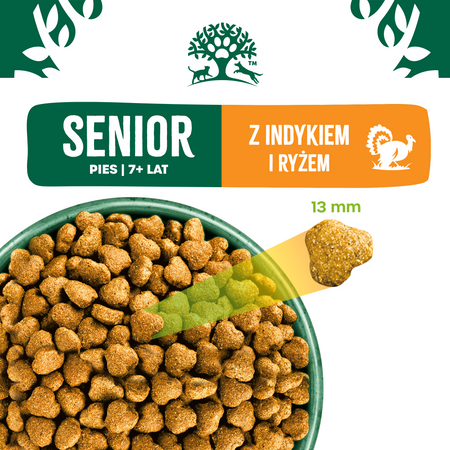 James Wellbeloved Senior 2 kg – sucha karma pełnoporcjowa dla starszych psów >7 lat, bogata w indyka i ryż