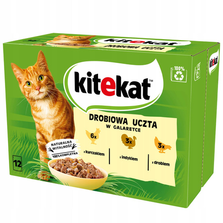 Kitekat mix smaków w galaretce 6x 12x 85g
