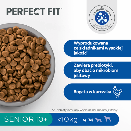 Perfect Fit Senior małe rasy kurczak 3x 825g