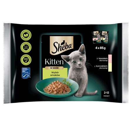SHEBA Kitten Wybór Smaków 13x 4x 85g