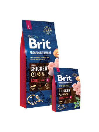 Brit Premium By Nature Adult L 15kg