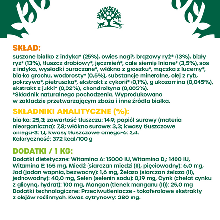 James Wellbeloved Adult 10 kg – sucha karma pełnoporcjowa dla dorosłych psów dużych ras >14 miesięcy - 10 lat, bogata w indyka i ryż