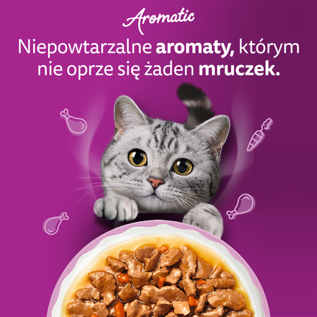 Whiskas Aromatyczna mieszanka w sosie 40x85g