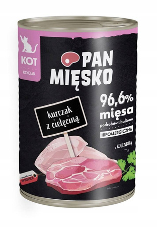 Pan Mięsko Karma mokra Kurczak z cielęciną 400g