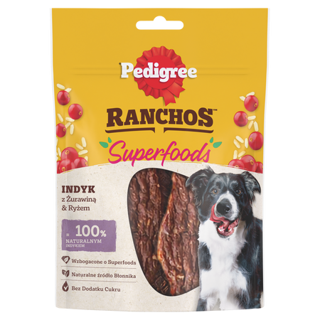 Pedigree Ranchos Superfoods indyk żurawina ryż 70g