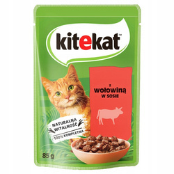 Kitekat wołowina w sosie 85g