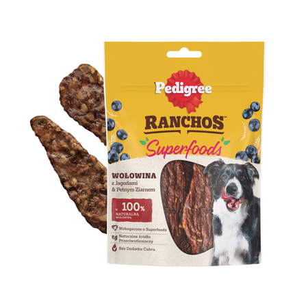 Pedigree Ranchos Superfoods wołowina jagody 70g