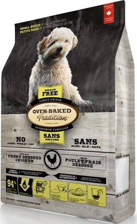 OBT Oven Baked Tradition Dog GRAIN-FREE Food Adult Small Breed with Chicken (z kurczakiem) 2,27kg