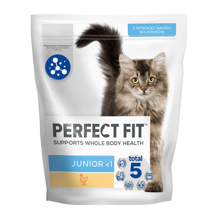 Perfect Fit™ Junior <1 750 g – sucha karma pełnoporcjowa dla kociąt, bogata w kurczaka