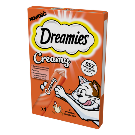 Dreamies Creamy Kurczak 2x 4x 10g