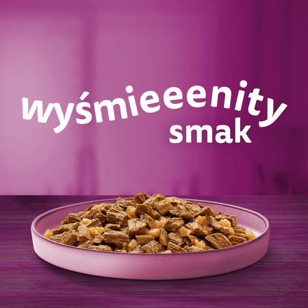 WHISKAS Junior saszetka 12 x 85 g Drobiowe Frykasy - mokra karma pełnoporcjowa dla kociąt, w galaretce (kawałki z: kurczakiem, indykiem, drobiem, kaczką)