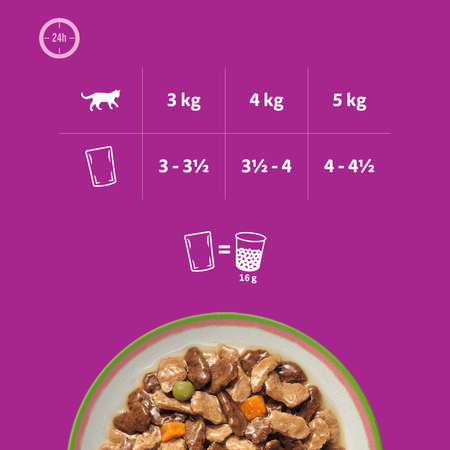 Whiskas Tasty Mix Wybór Szefa Kuchni sos 4x 85g