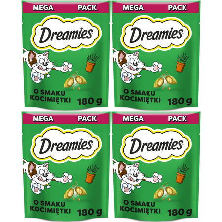 Dreamies przysmak dla kota z nutą kocimiętki 4x 180g
